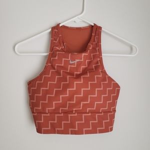 Orange Nike Chevron Bra